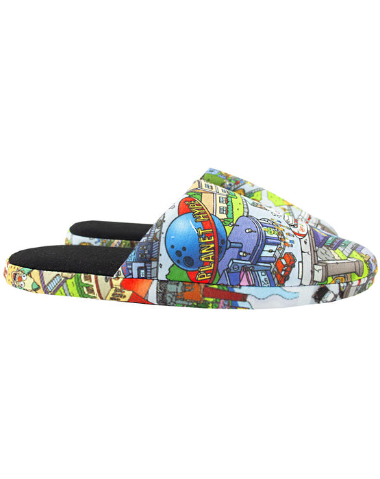 The Simpsons Springfield All Over Print Men's Slippers