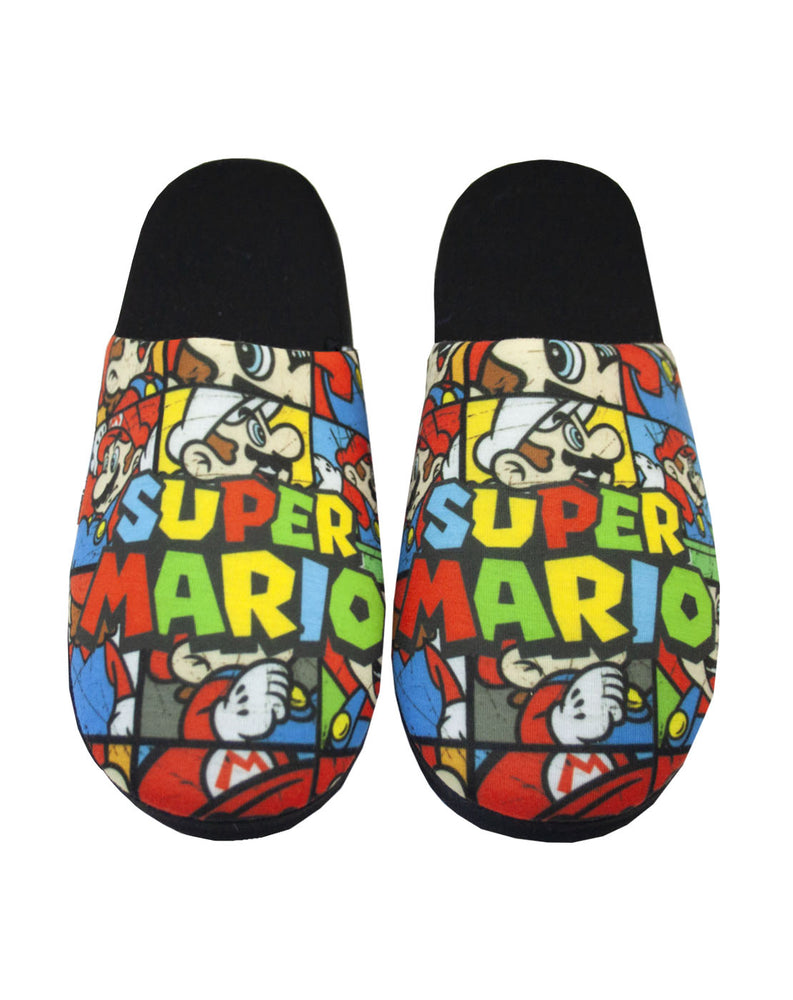 Super Mario Bros All Over Print Men's Slippers