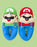 Nintendo Super Mario Bros Mario And Luigi Men's Novelty 3D Slippers