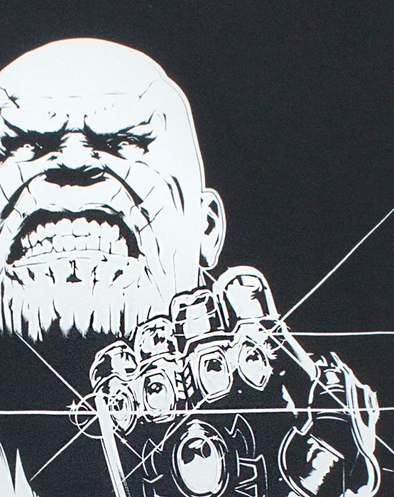 Marvel Avengers End Game Thanos Monocrome Mens T-Shirt