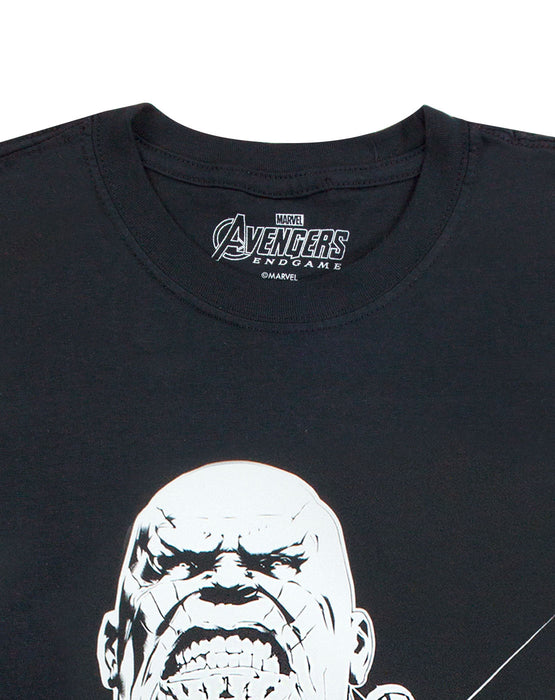 Marvel Avengers End Game Thanos Monocrome Mens T-Shirt — Vanilla Underground
