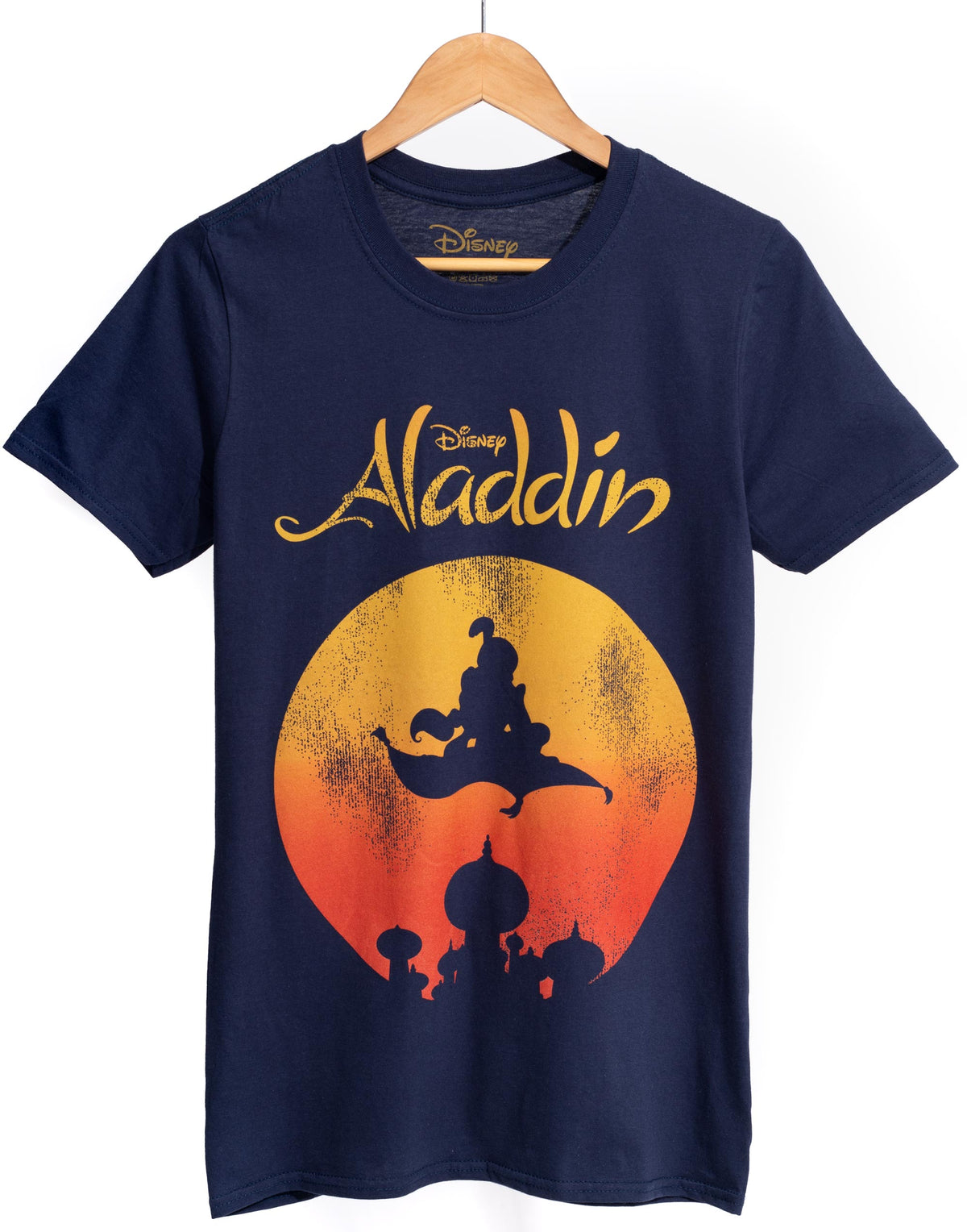 Print — Men\'s Aladdin Underground Vanilla Magic Disney Carpet T-Shirt Distressed