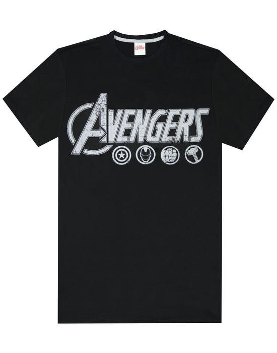 The Avengers Logo Marvel Men's Lougepants & T-Shirt Pyjama Set