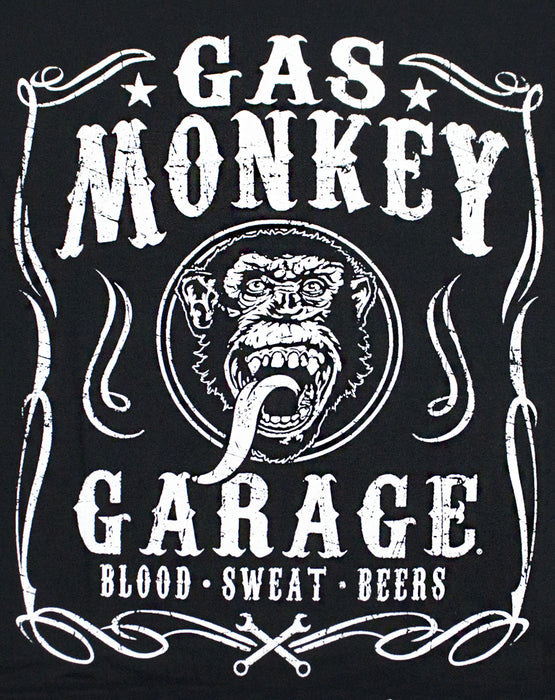 Gas Monkey Garage Blood Sweat and Beers Men's T-Shirt