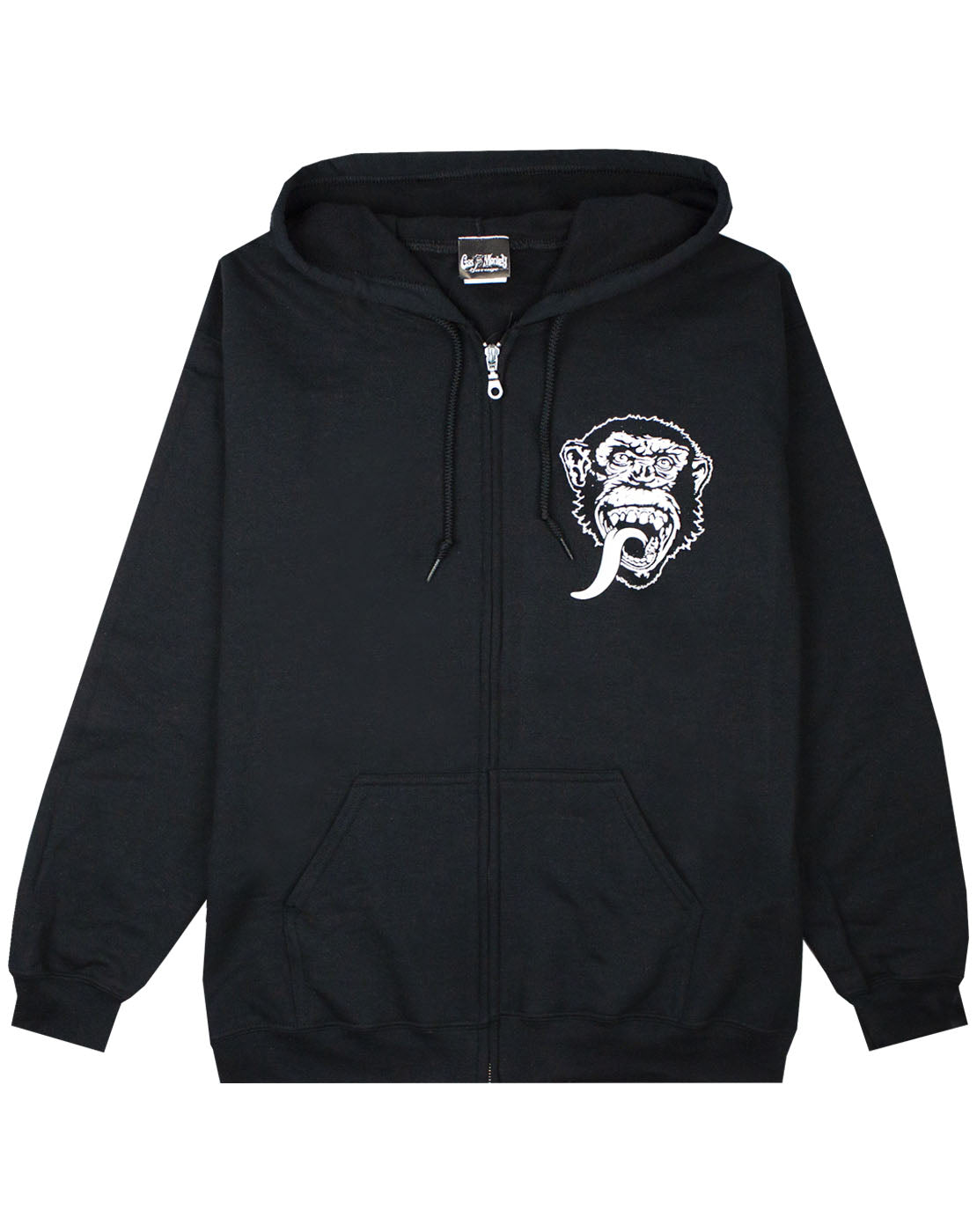 Gas Monkey Garage Felpa con cappuccio OG Logo Zip Nero Gas Monkey Garage Felpa con cappuccio OG Logo Zip Nero