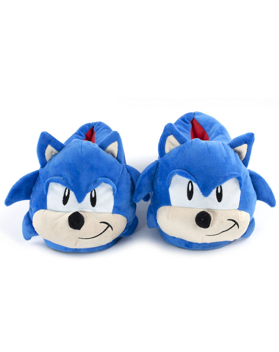 Sonic The Hedgehog 3D Face Men's Character Slippers