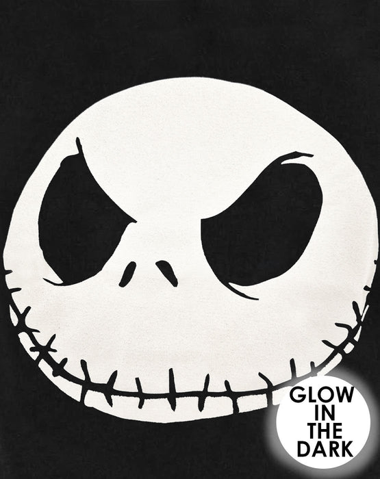 The Nightmare Before Christmas Disney Jack Skellington Glow In The Dark Men's T-Shirt - Black