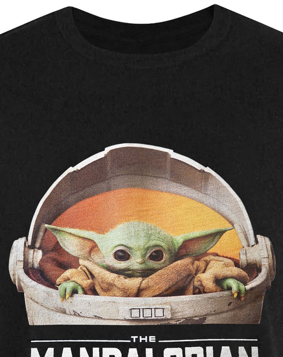 The Mandalorian Baby Yoda Men's T-Shirt - Black
