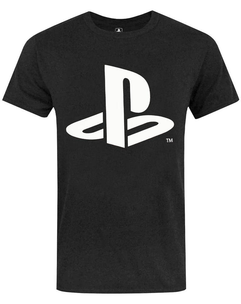 PlayStation Logo Men's Short Sleeve Black T-Shirt