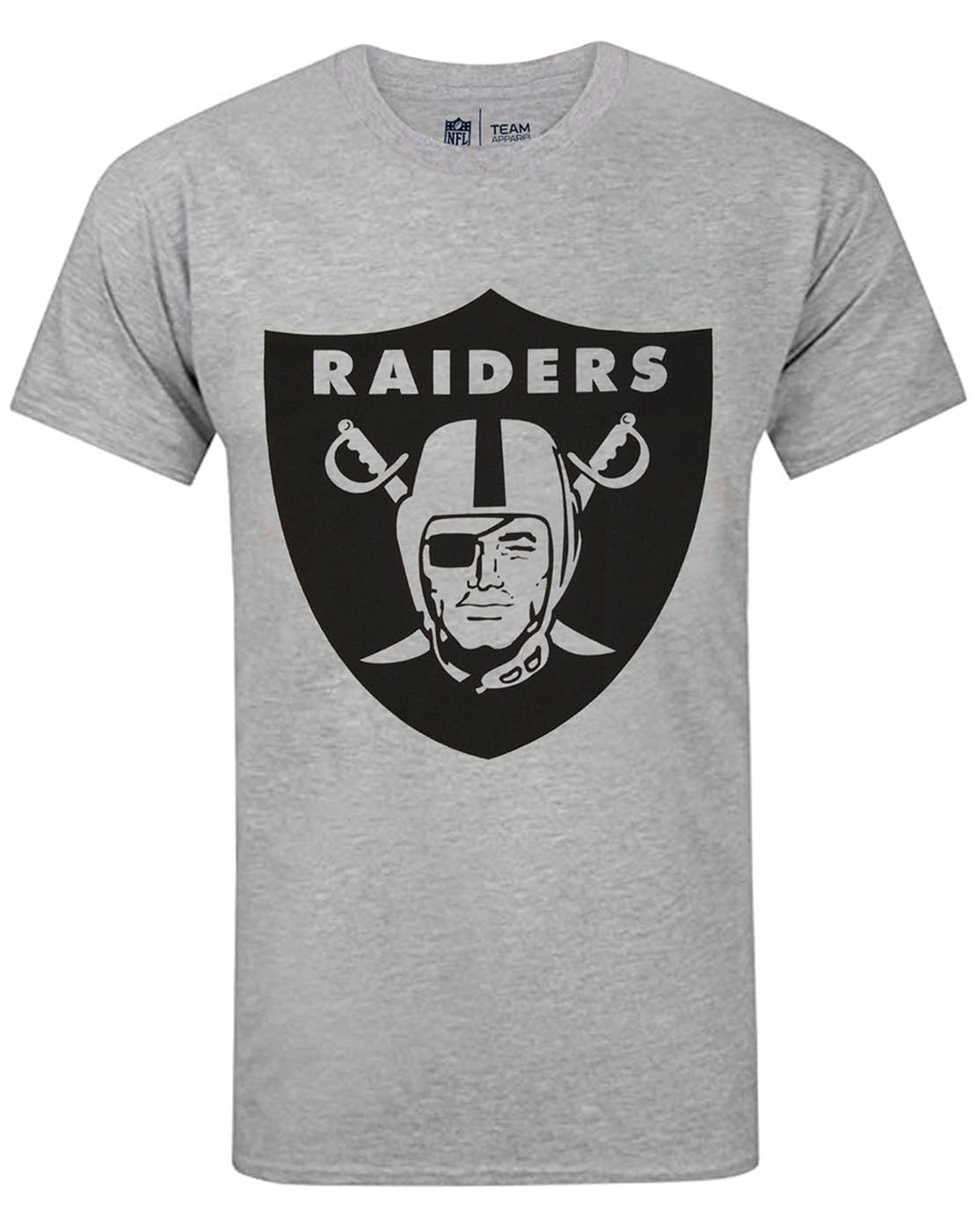 NFL Football Las Vegas Raiders Logo Men's Game Short Sleeve Grey T-Shirt Small