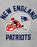 NFL Teams New England Patriots Helmet Men's Grey Short Sleeve T-Shirt