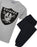 NFL Raiders Logo Men's American Football Pyjama T-Shirt & Lounge Pant Set