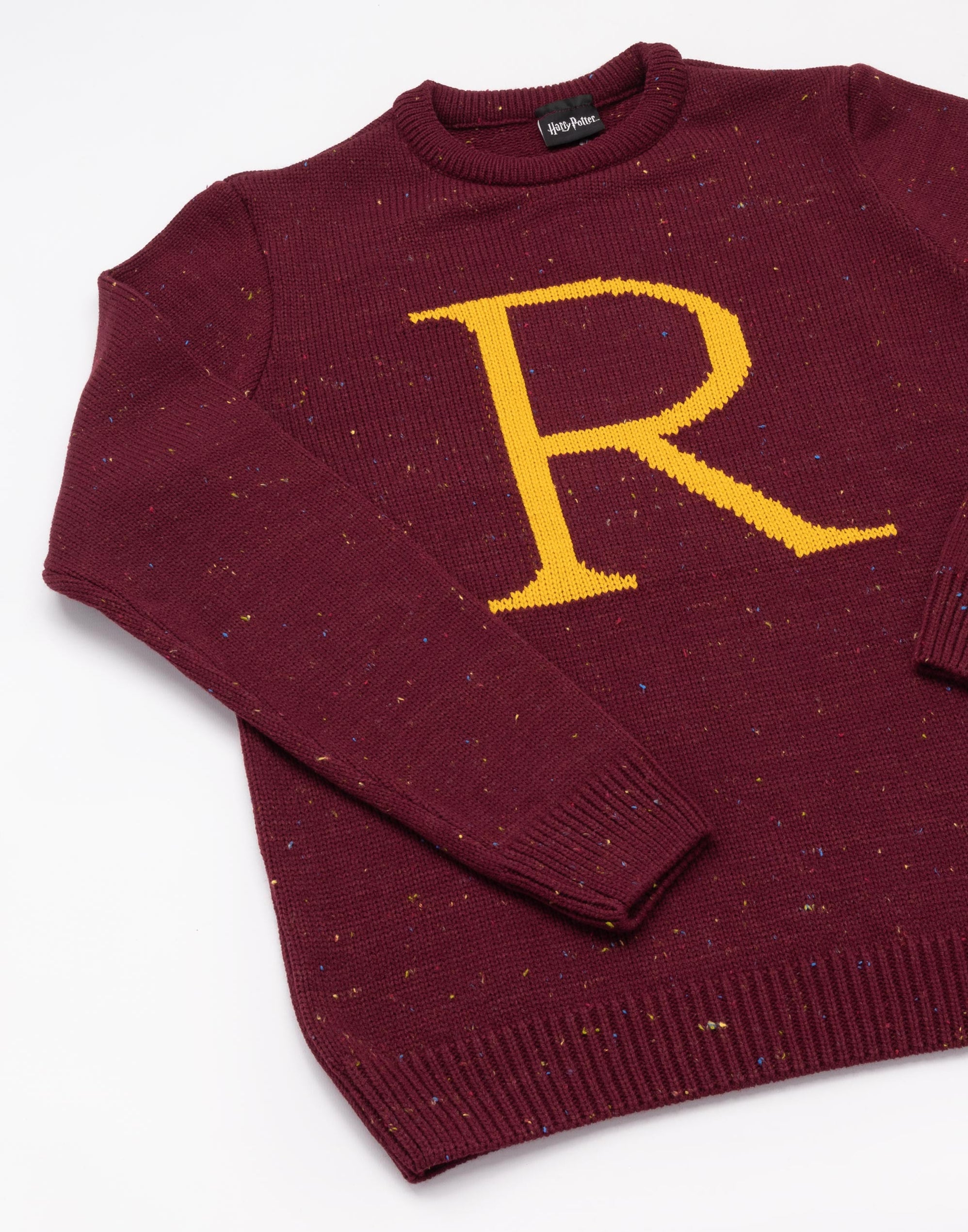 Harry Potter Ron Weasley R Letter Knitted Christmas Jumper — Vanilla ...