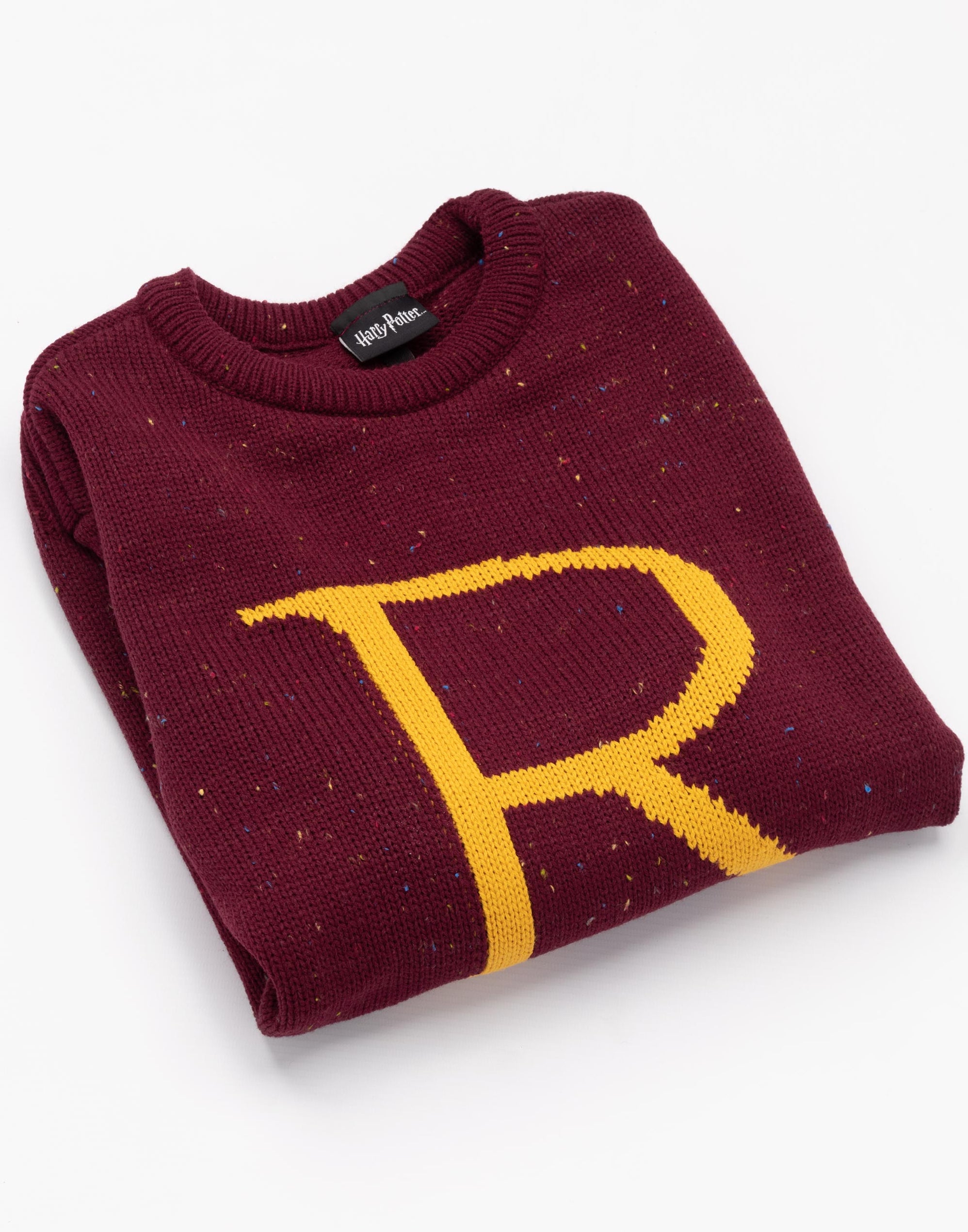 Harry Potter Ron Weasley R Letter Knitted Christmas Jumper — Vanilla ...