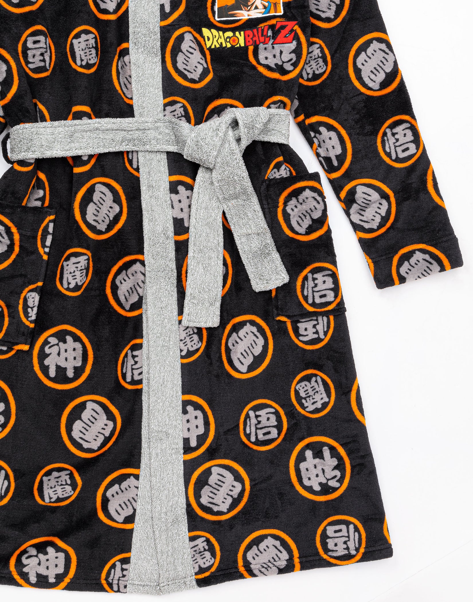 Dragon Ball Z Goku Dressing Gown Mens Black Pyjama Robe Badjas XL Dragon Ball Z Goku Dressing Gown Mens Black Pyjama Robe Badjas XL