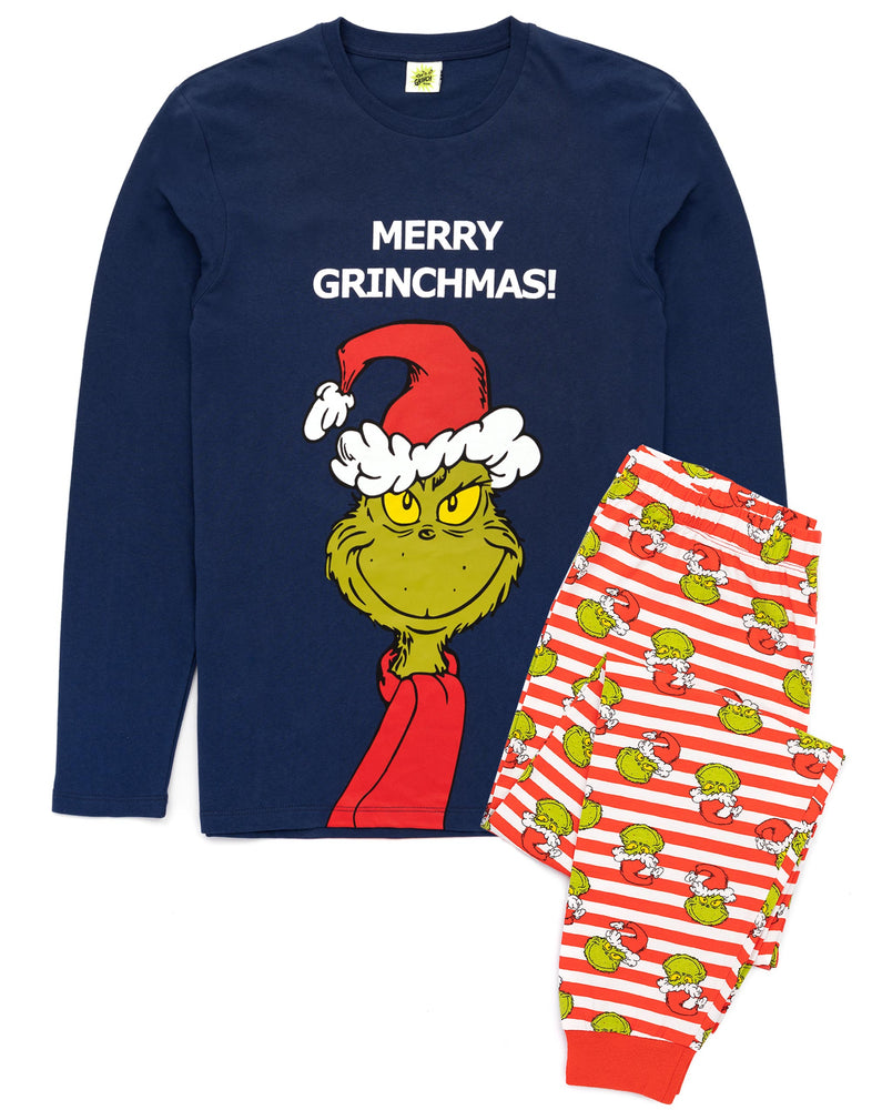 The Grinch Mens Christmas Pyjamas - Blue