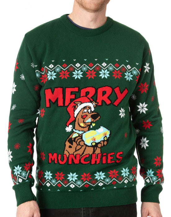 Scooby Doo Mens Knitted Christmas Jumper
