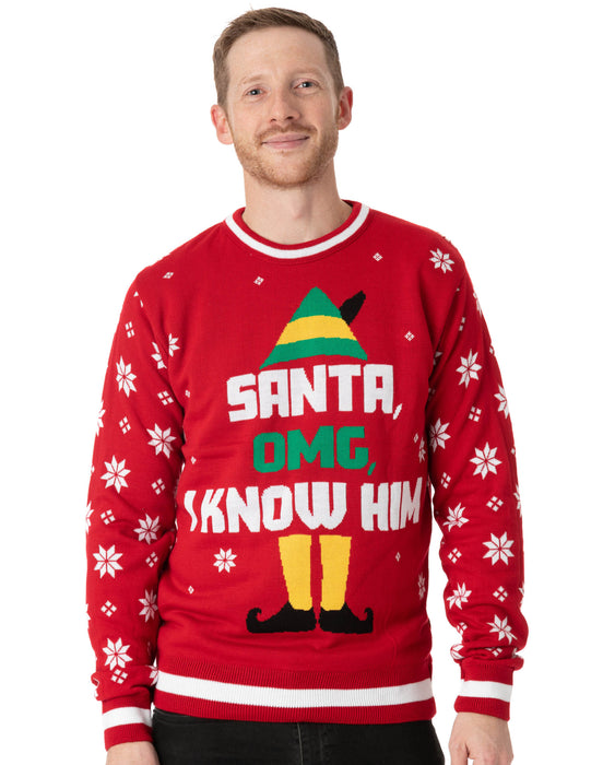 Elf Movie Adults Knitted Christmas Jumper