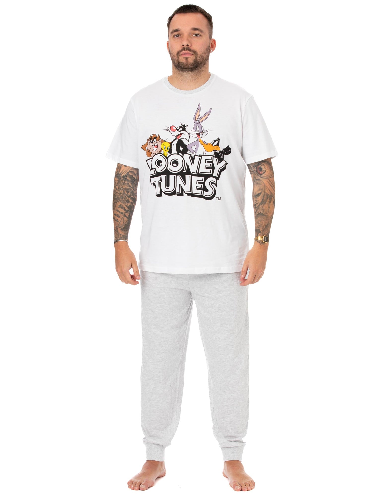 Grenouillère Looney Tunes En Polaire - Pyjama Doux Et Chaud Pour Enfants