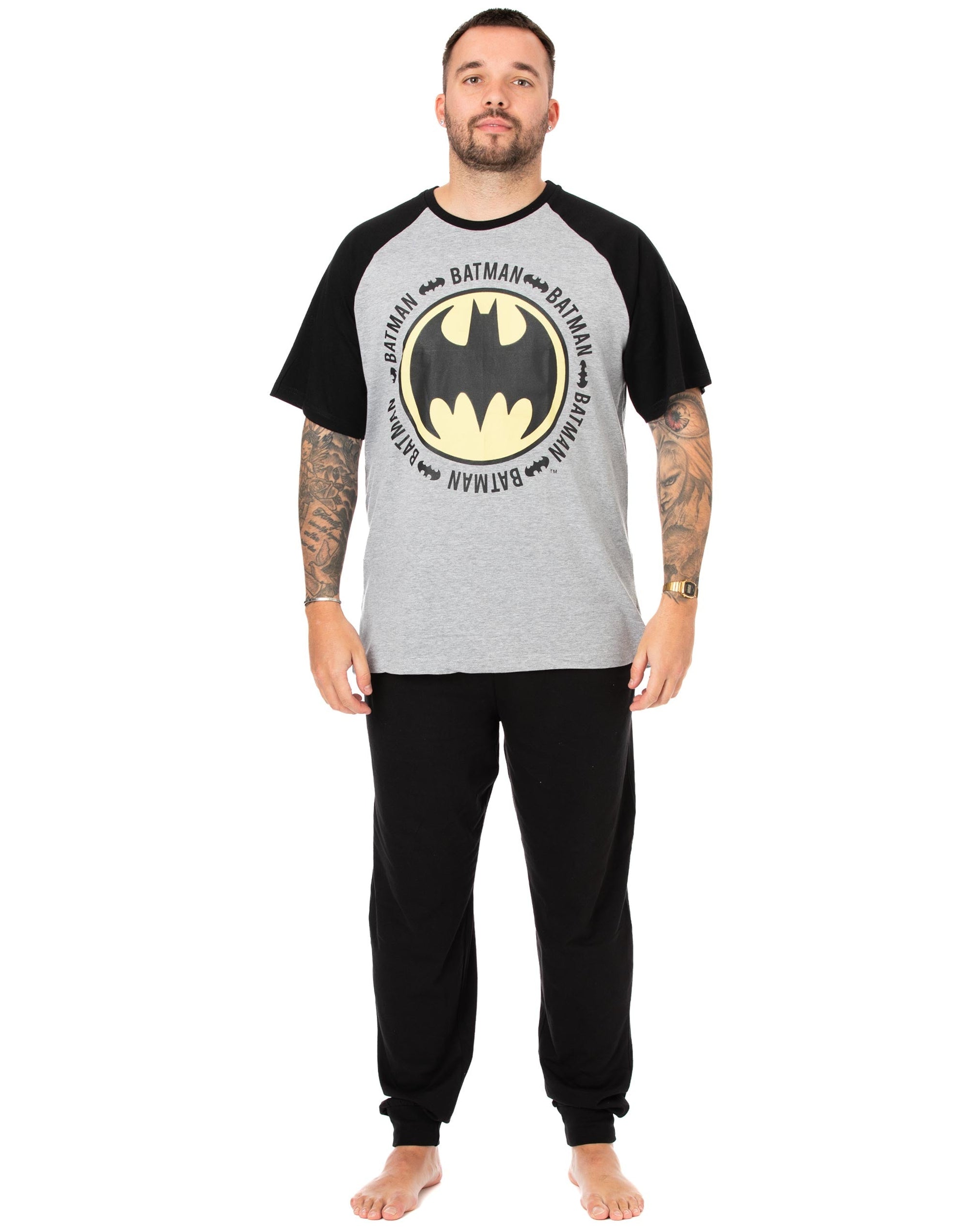 Batman Mens Long Leg Pyjamas — Vanilla Underground
