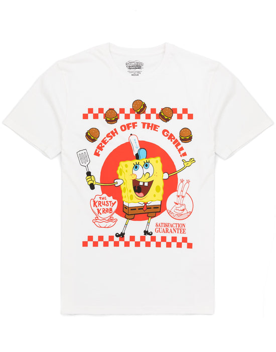 SpongeBob SquarePants Mens Krusty Krab T-Shirt And Shorts Pyjamas