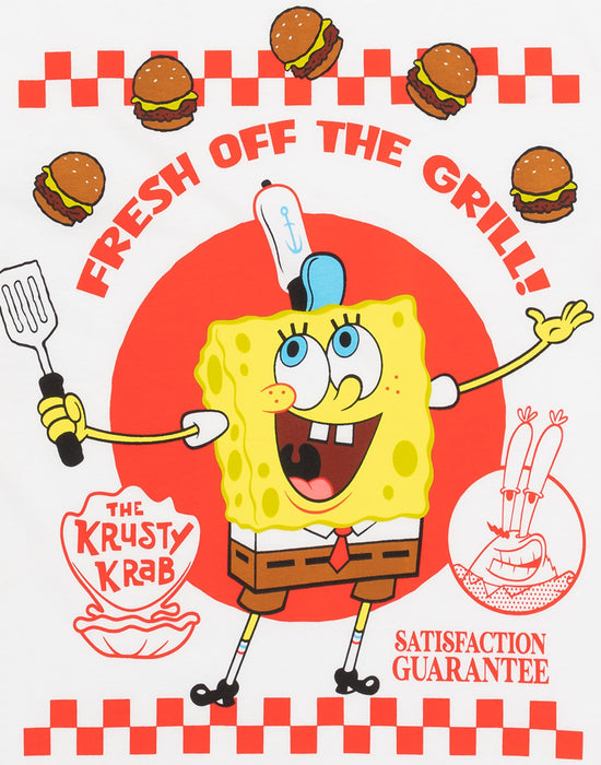 SpongeBob SquarePants Mens Krusty Krab T-Shirt And Shorts Pyjamas