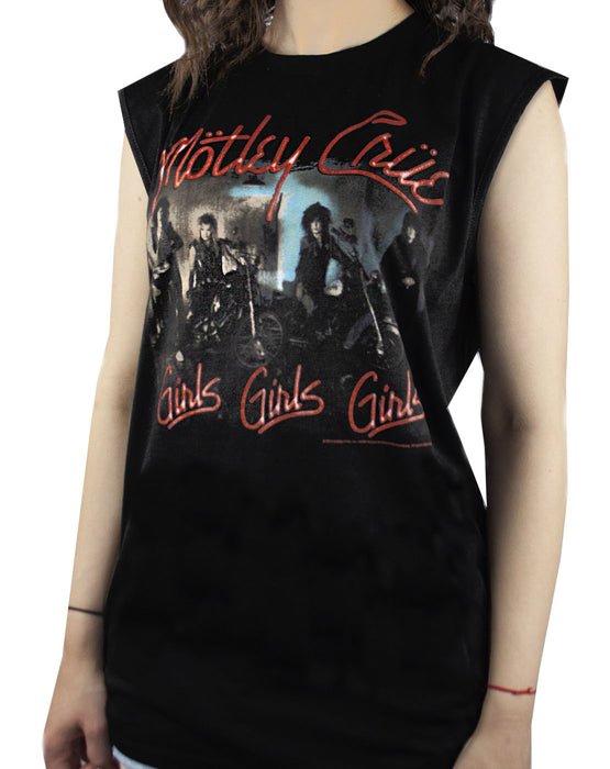 Amplified Motley Crue Girls Girls Girls Womens Sleeveless T-Shirt