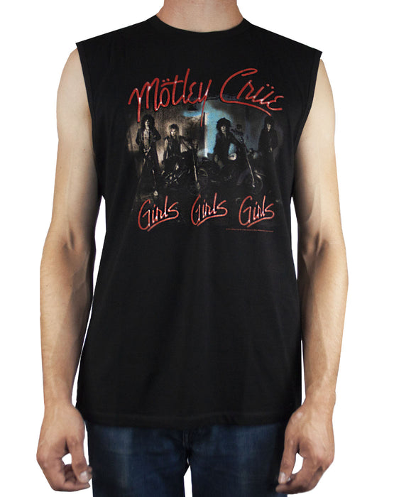 Amplified Motley Crue Girls Girls Girls Mens Sleeveless T-Shirt
