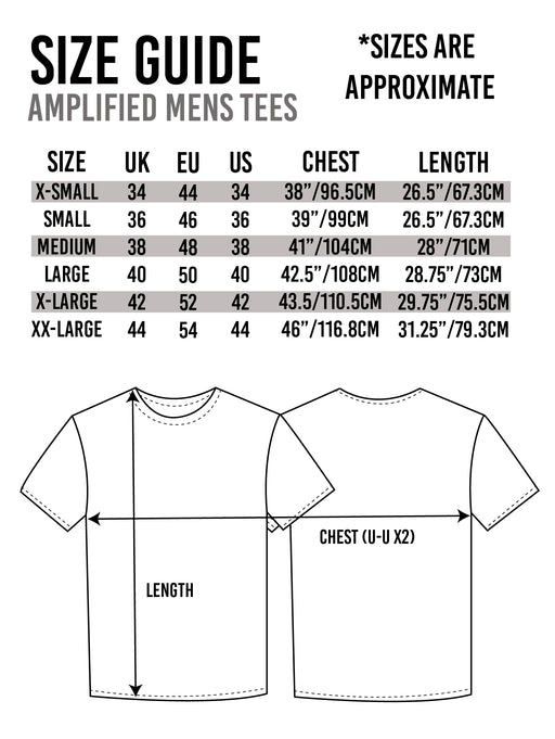 Amplified AC/DC Clipped Men's T-shirt