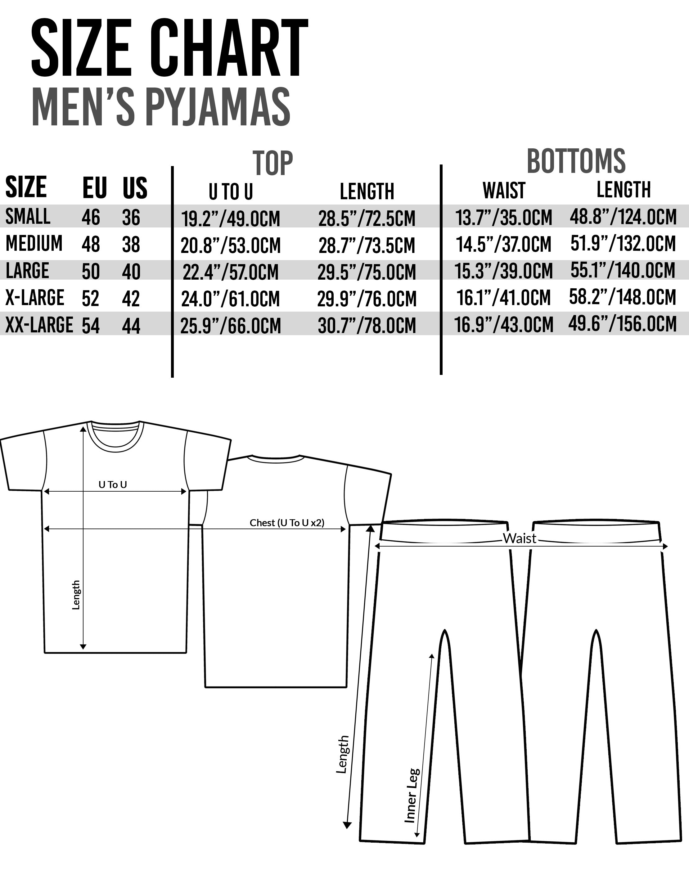 Dragonball Z Goku Character Men's Pyjamas - Short OR Long Leg Options ...