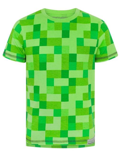 Minecraft All Over Creeper Boy's T-Shirt