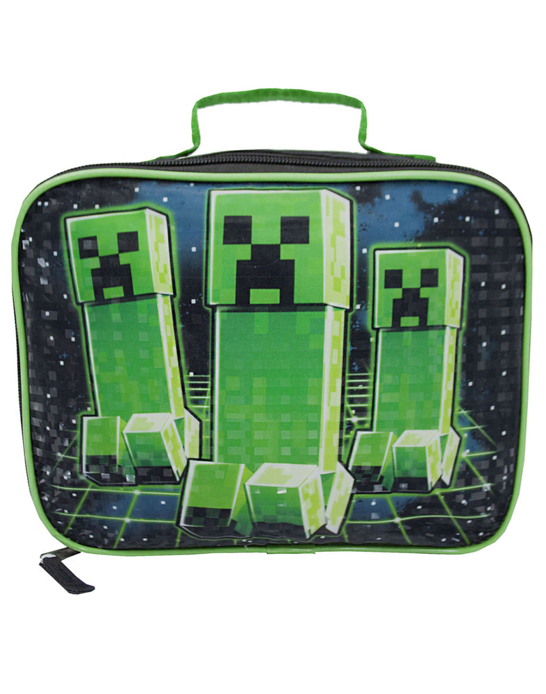 Minecraft Creeper Kids/Boys Lunch Box School Food Container Children's Bag