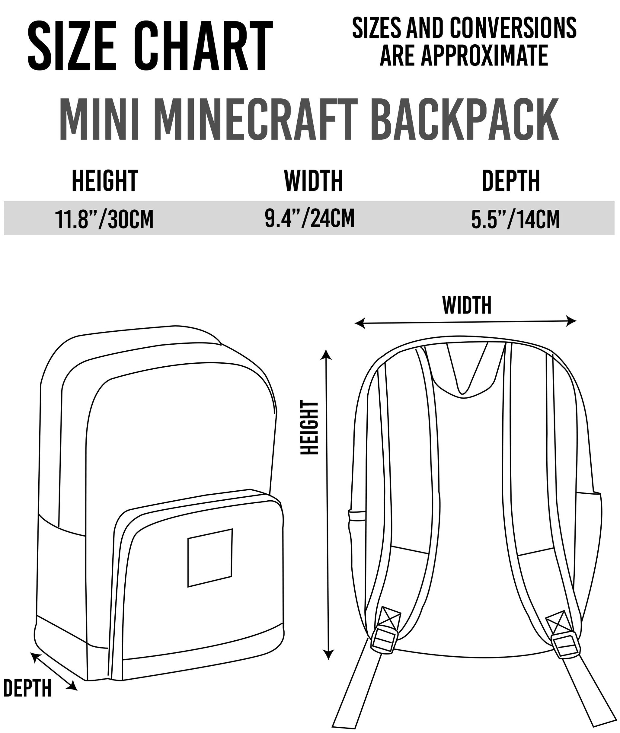 Minecraft Diamond Mini Backpack — Vanilla Underground