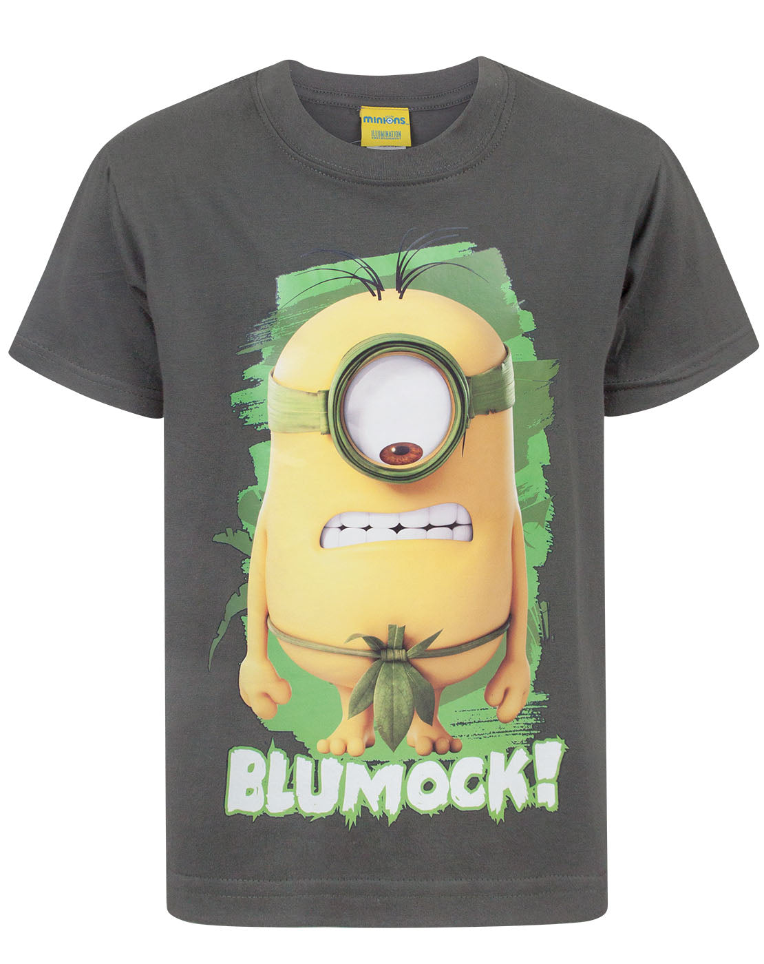 Blanco t-shirt 100% katoen zwart kinderen 5-6 jaar - 1 stuk