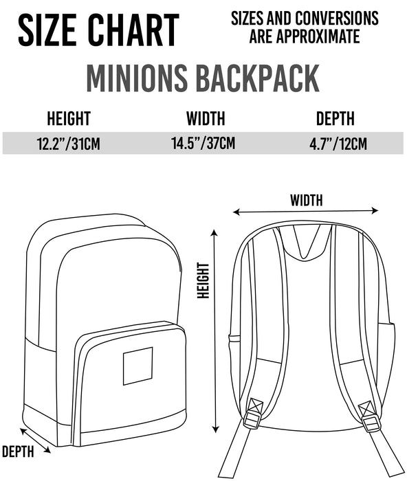 Minions Character Kid's Backpack - Grey