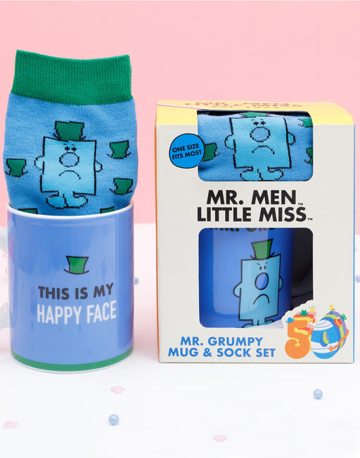 Mr. Men Mr Grumpy Men's Mug And Sock Set