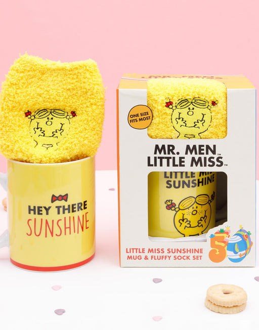 Mr Men Little Miss Sunshine Ladies Mug And Fluffy Socks