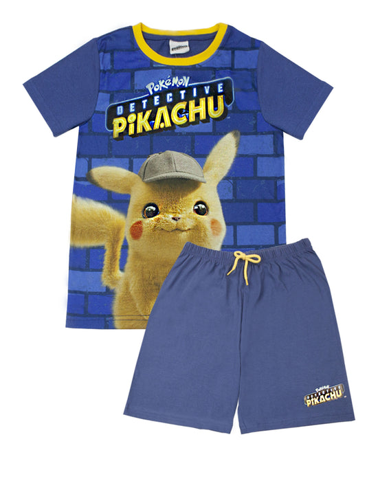 Pokemon Detective Pikachu Boy's Cotton Short Pyjamas Set Nightwear
