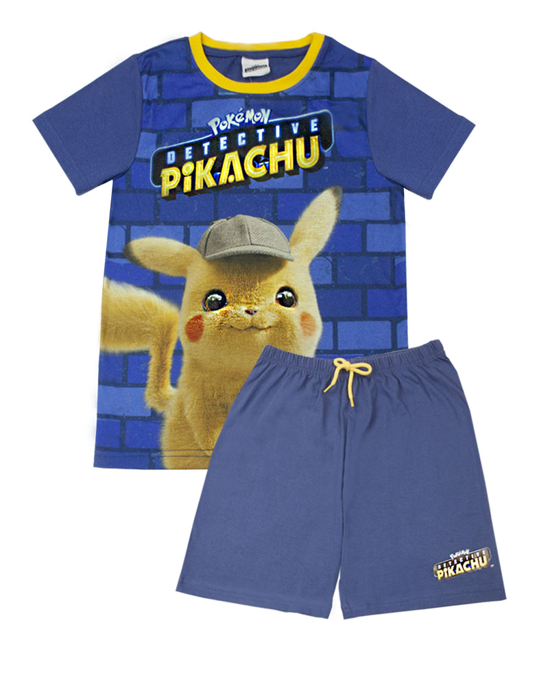Pokemon Detective Pikachu Boy's Cotton Short Pyjamas Set Nightwear