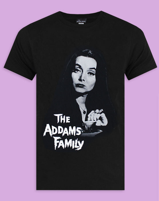 The Addams Family Morticia Addams Gomez Addams Uncle Fester Lurch Wednesday and Pugsley Spooky Gothic TV Series Films Series Movie Women's Ladies Adults Tee T-Shirt Top Tee-Short Short Sleeves Crew Neck Oversized 