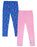 Peppa Pig Girls Blue & Pink Leggings 2 Pack 1 to 6 Years