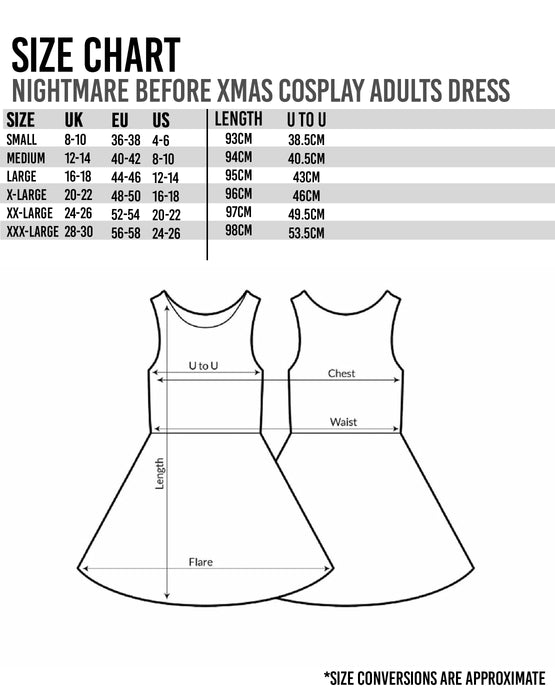The Nightmare Before Christmas Sally Women's Disney Costume Dress Ladies Fancy Dress Party Cosplay