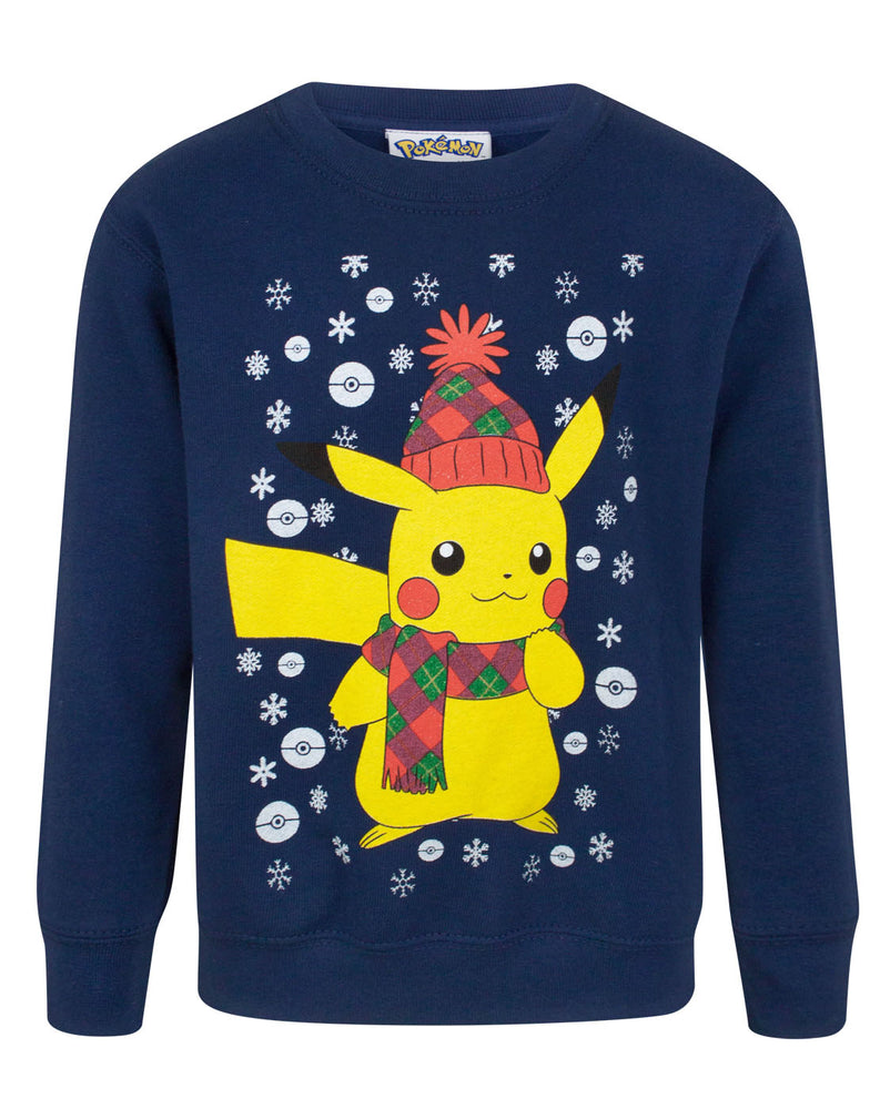 Pokemon Pikachu Kid's Christmas Sweatshirt