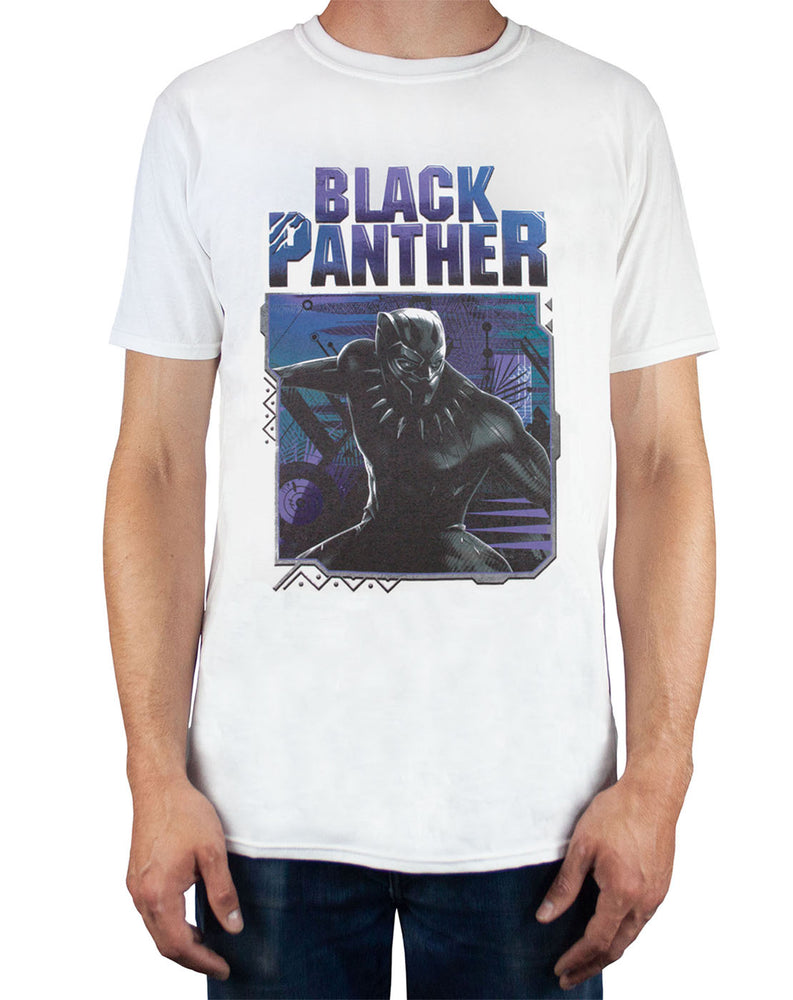 Black Panther T’Challa Wakanda Marvel MCU Killmonger Nakia Okoye Everett W’Kabi Shuri M’Baku Ramona Avengers Thanos Infinity War Infinity Stone Civil War Mens White Tee Top T-Shirt