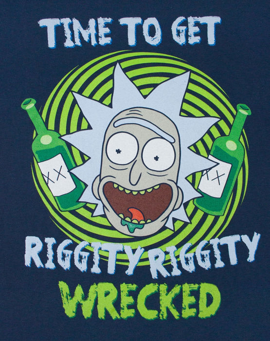 Rick And Morty Riggity Riggity Wrecked Men's T-Shirt