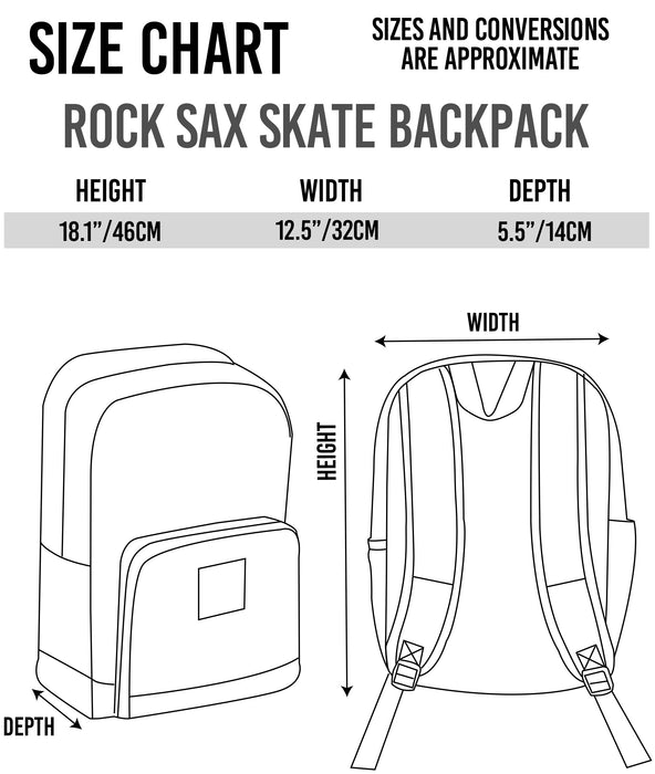 Rock Sax Metallica Justice For All Skate Bag
