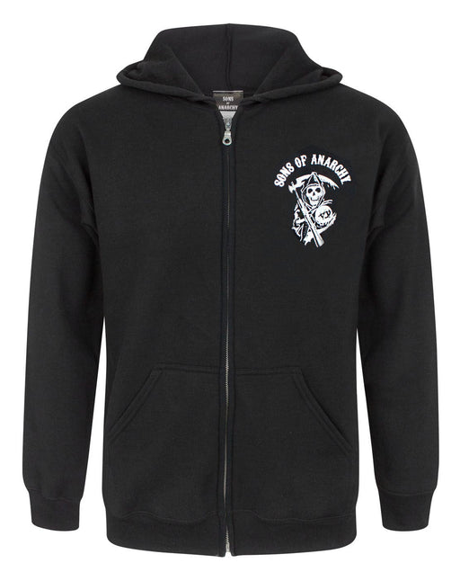 Sons Of Anarchy SAMCRO Reaper Logo Men's Zipper Hoodie Jacket