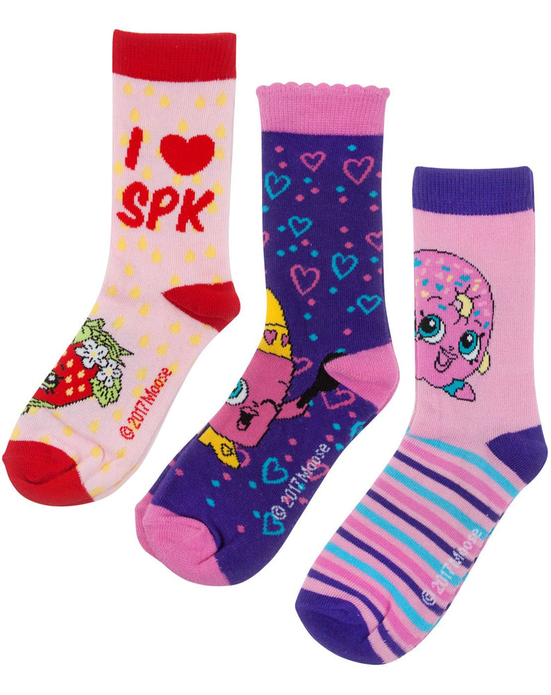 Shopkins Assorted Girl's Socks Set 1