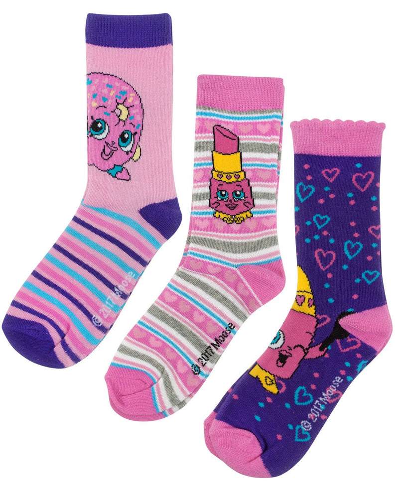 Shopkins Assorted Girl's Socks Set 2
