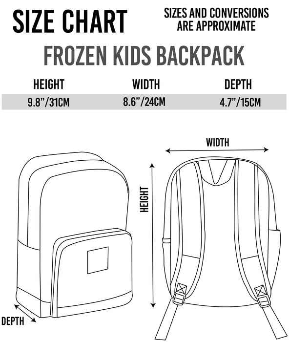 Disney Frozen 2 Elsa & Anna Falling Leaves Metallic Backpack